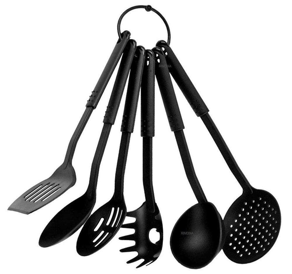 Black Nylon Kitchen Cooking Utensil Tools Set