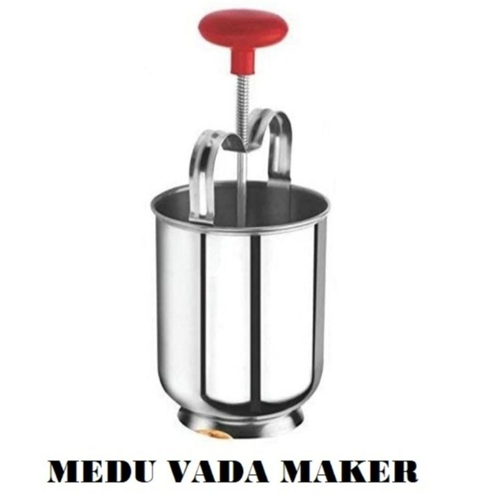 Silver Stainless Steel Medu Vada Maker, For Kitchen, Size: 10inch