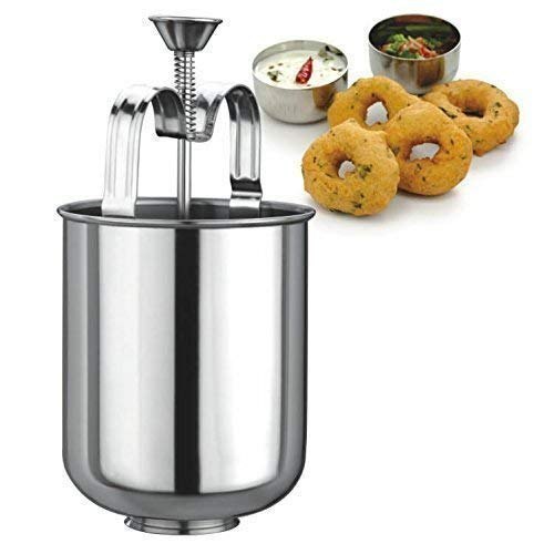 Silver Stainless Steel Medu Vada Maker img