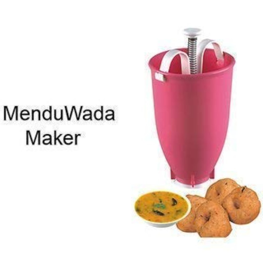 Pink Stainless Steel Plastic Medu Vada Maker, For Kitchen img