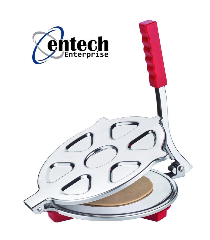 Silver Stainless Steel Puri Press Maker, For Home, Size: 6.5 Inch