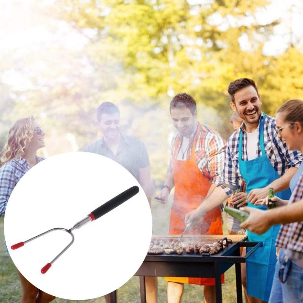 Stainless Steel Multicolor Roasting Sticks 32-Inch Cookware for Outdoor Campfire, For Home