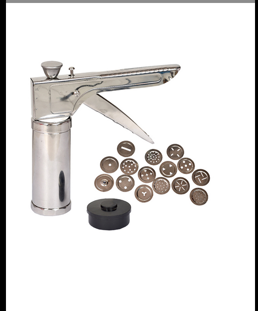 silver Stainless Steel Kitchen Press with 15 Jali