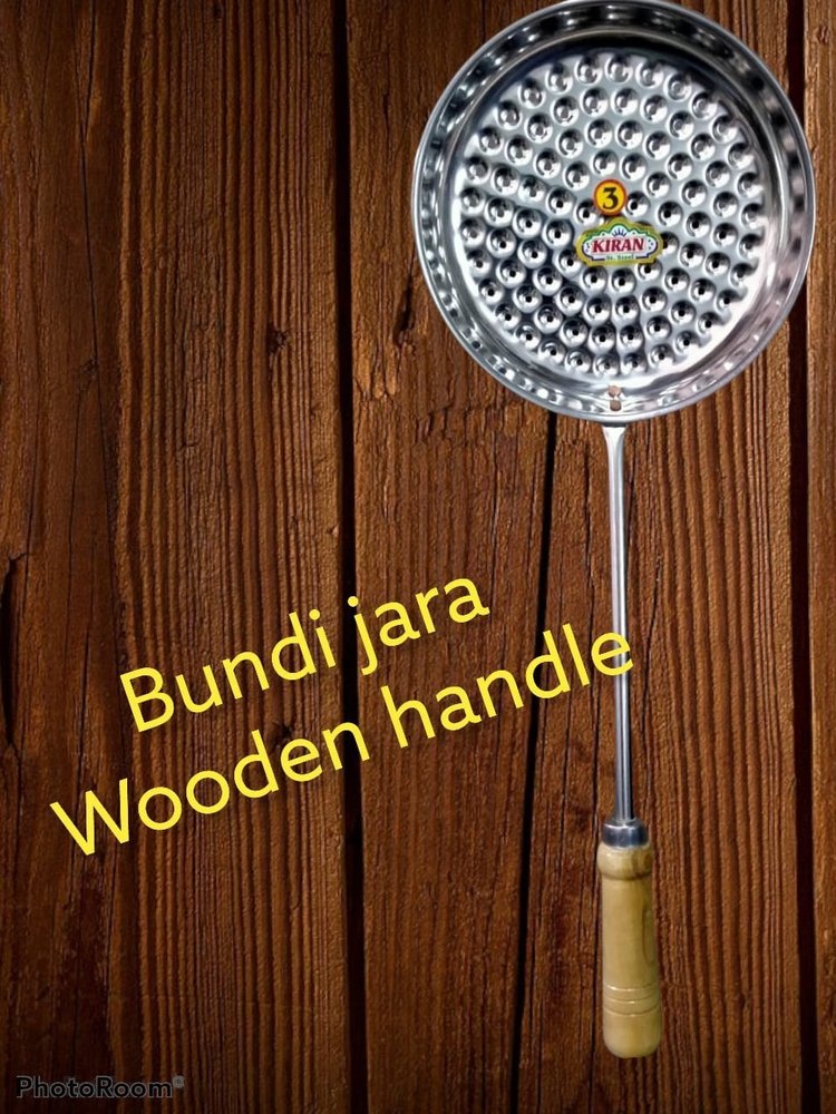 Silver Stainless Steel Wooden Ss Bundi Zara, For Kitchen