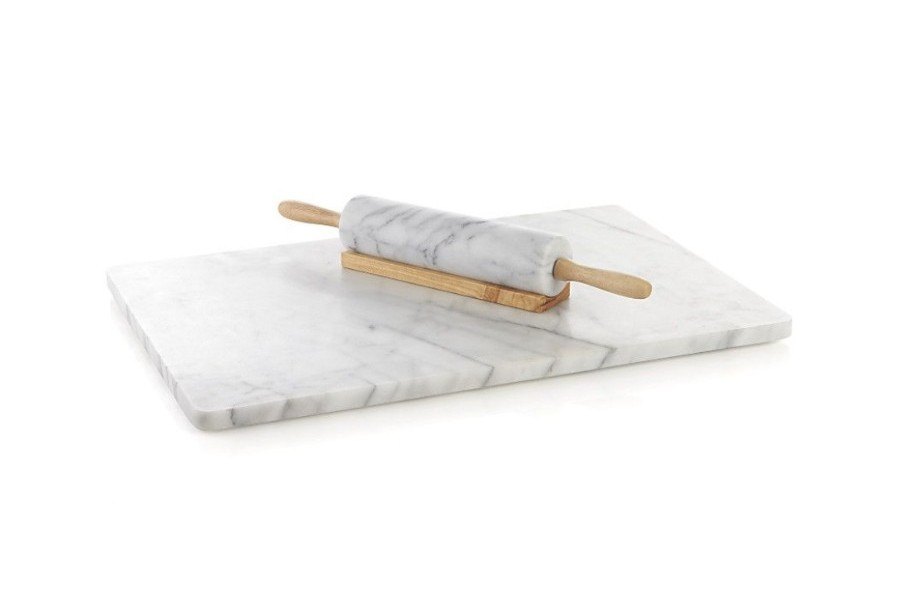 White Marble Rolling Pin, For Kitchen, Size: 2*2*14 Inch