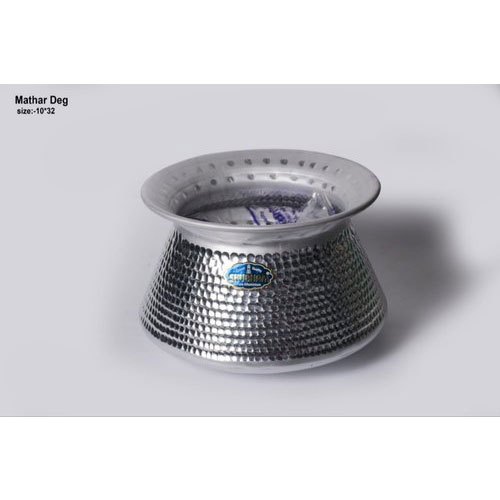 Aluminium Biryani Cooking Pot, Aluminium Mathar Deg, Size: 10*32 Inches