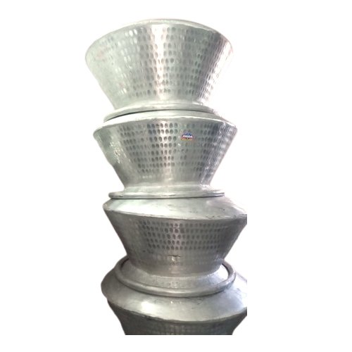 Silver CnH-16 Aluminium Biryani Deg, For Hotel, Size: 12 To 30 Kg