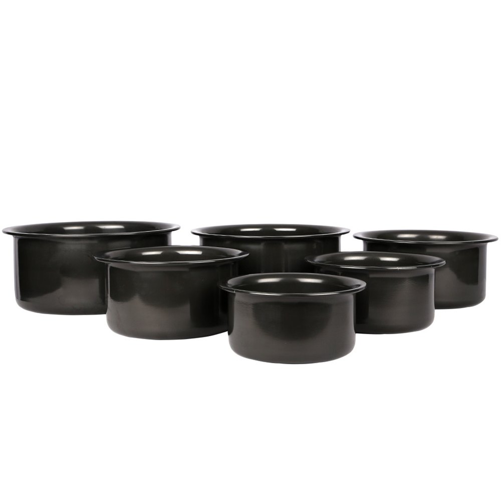 Black Elite Silkon Tope Set From 8\' to 14\', For Kitchen img