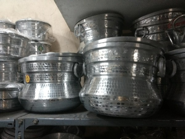 Aluminum Round Aluminium Idli Pot