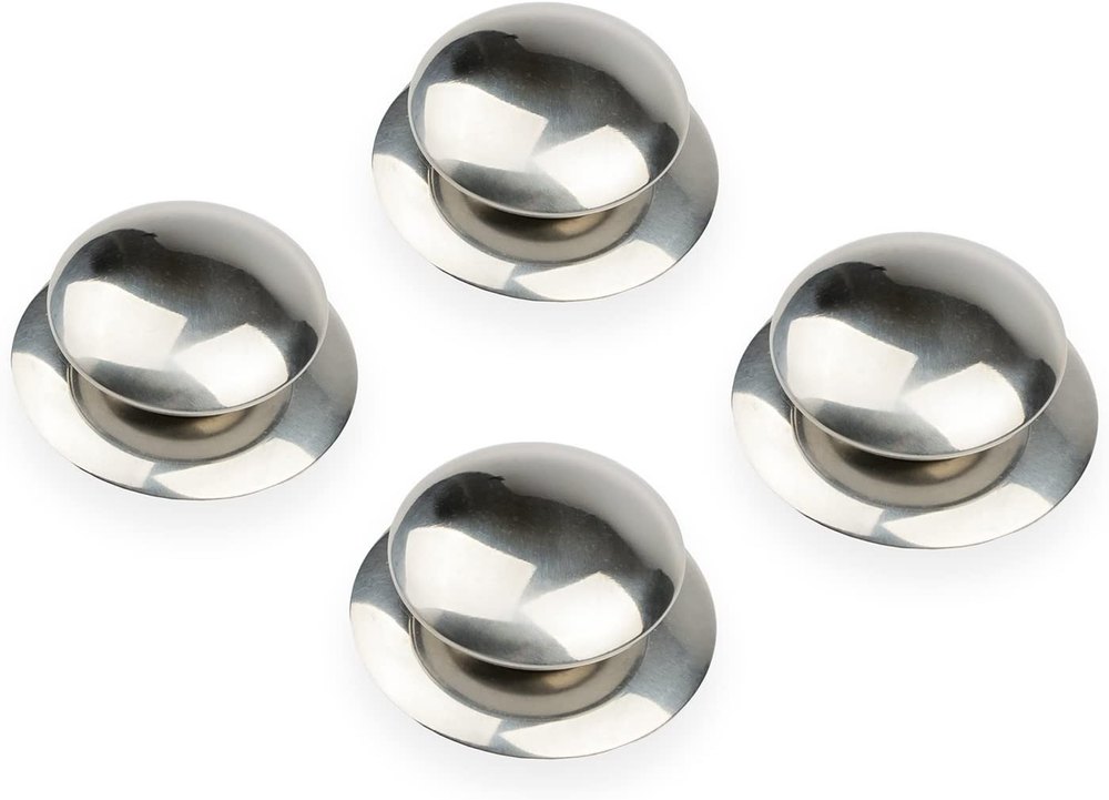 80 mm Round Stainless Steel Cookware Knobs