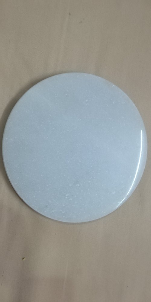 White Marble Chakla, For Kitchen, Size: 10 Inch