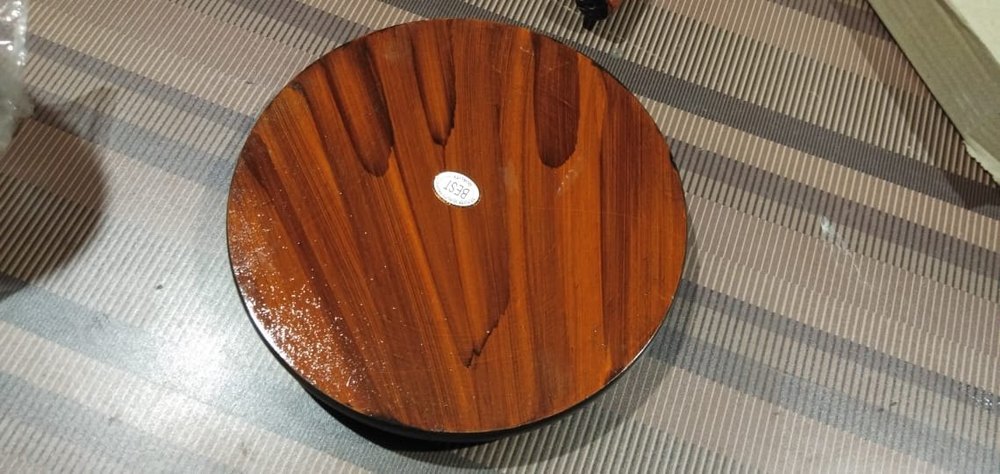 Brown Wooden Plywood Chakla, Size: 9Inch img