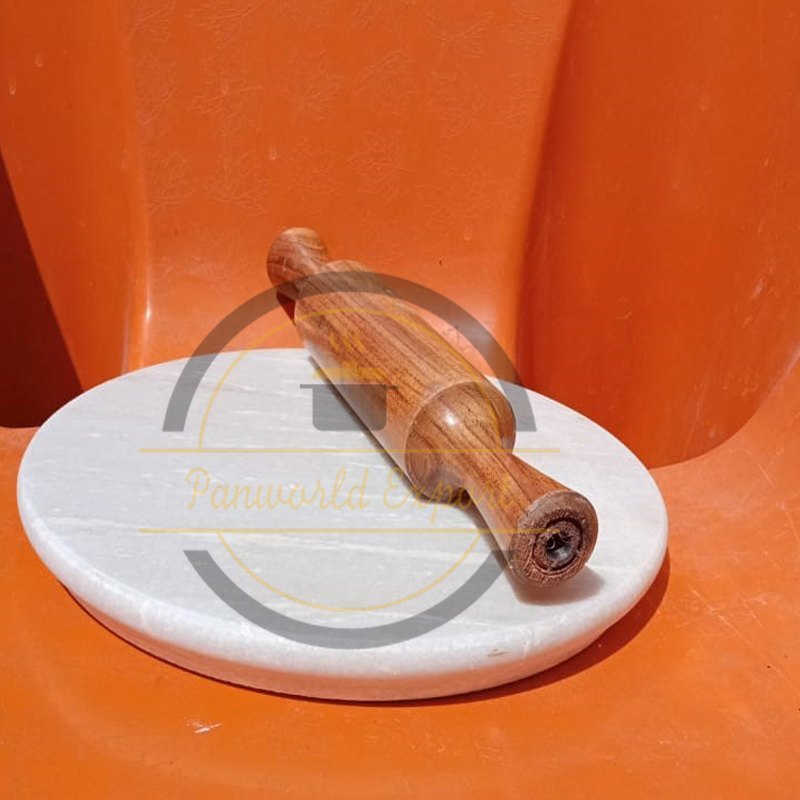 White and Brown Marble Of Chakala Belan, For Kitchen, Size: 25 cm