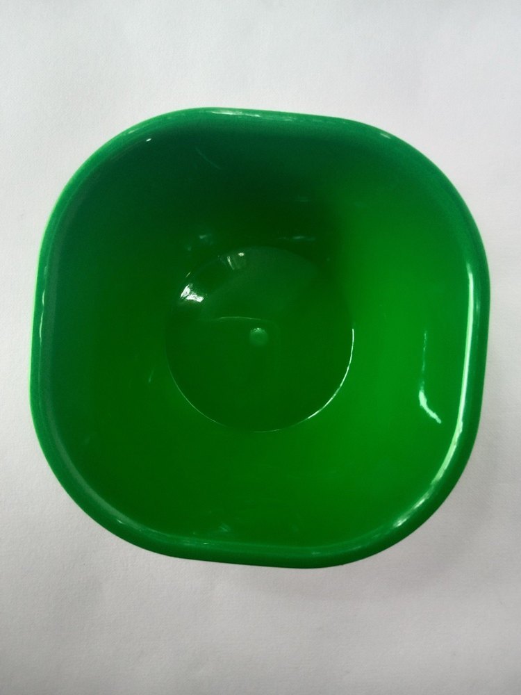 105 Mm Polypropylene Super Safe - Microwave Plastic Square Bowl - Veggy Fresh Green
