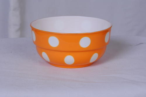 Seleno Plastic Orange and Green Plastic Microwave Bowl