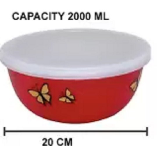 Red Butterfly Printed Food Serving Bowl
