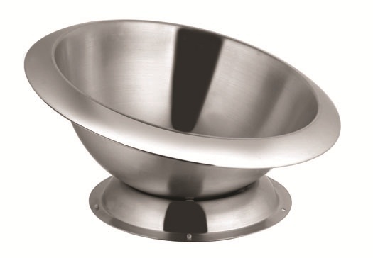 Silver Stainless Steel Tappered Whisk Bowl