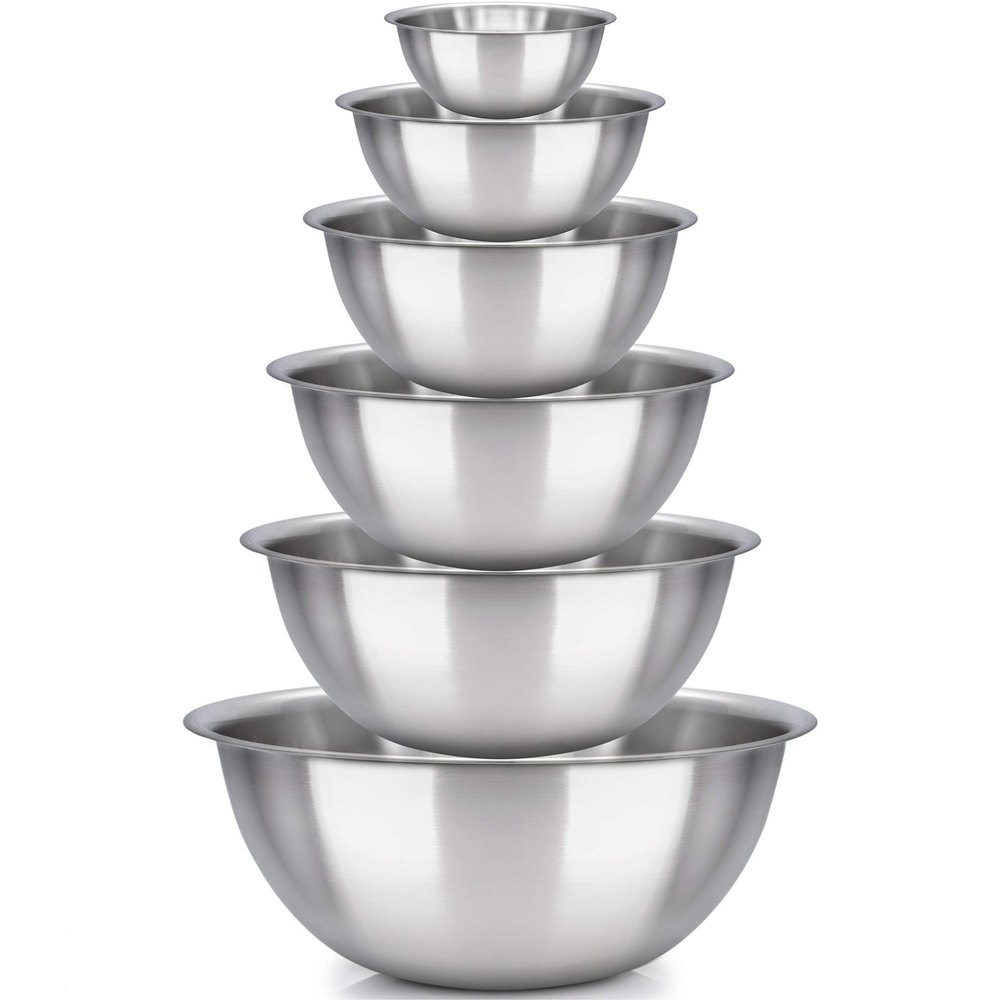 Silver Stainless Steel Mixing Bowl