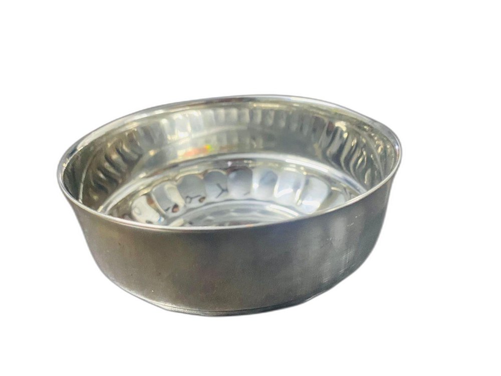 Silver Stainless Steel Mixing Bowl, For Home img