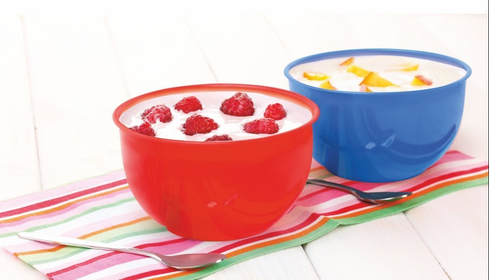 Red blue green yellow Plastic Mixing Bowl Set, For Home