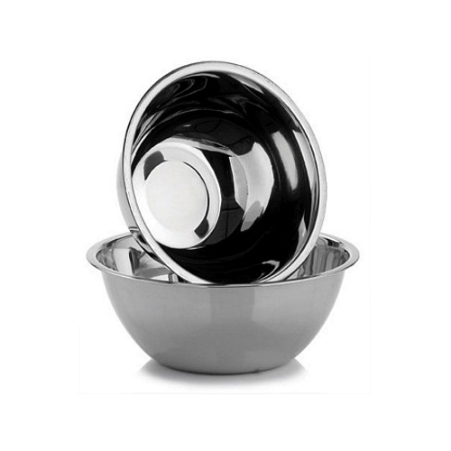 Silver Stainless Steel Deep Mixing Bowl, For Home