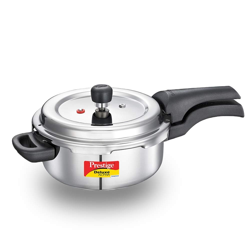 Outer Lid Prestige Svachh Deluxe Alpha 3.0 Litre Stainless Steel Pressure Cooker, Size: Small