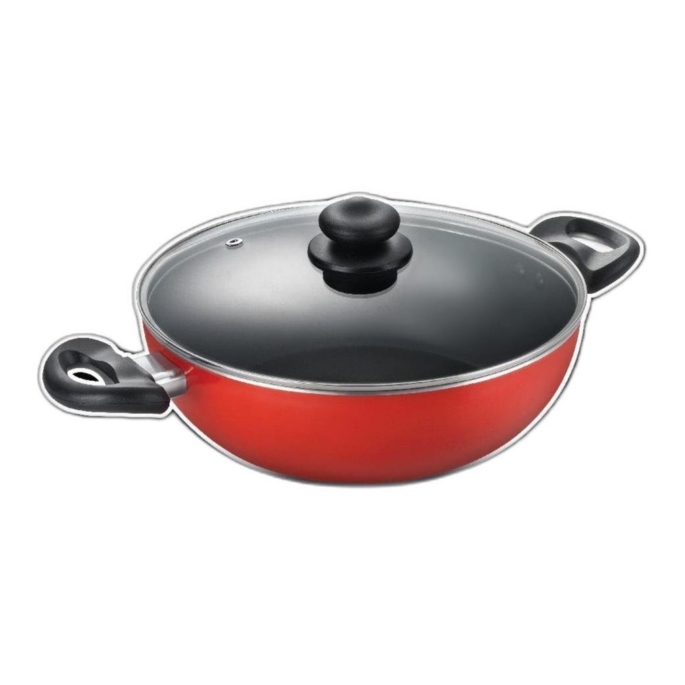 Aluminium TTK Prestige Judge Deluxe Flat Kadai 26 cm, For Kitchen