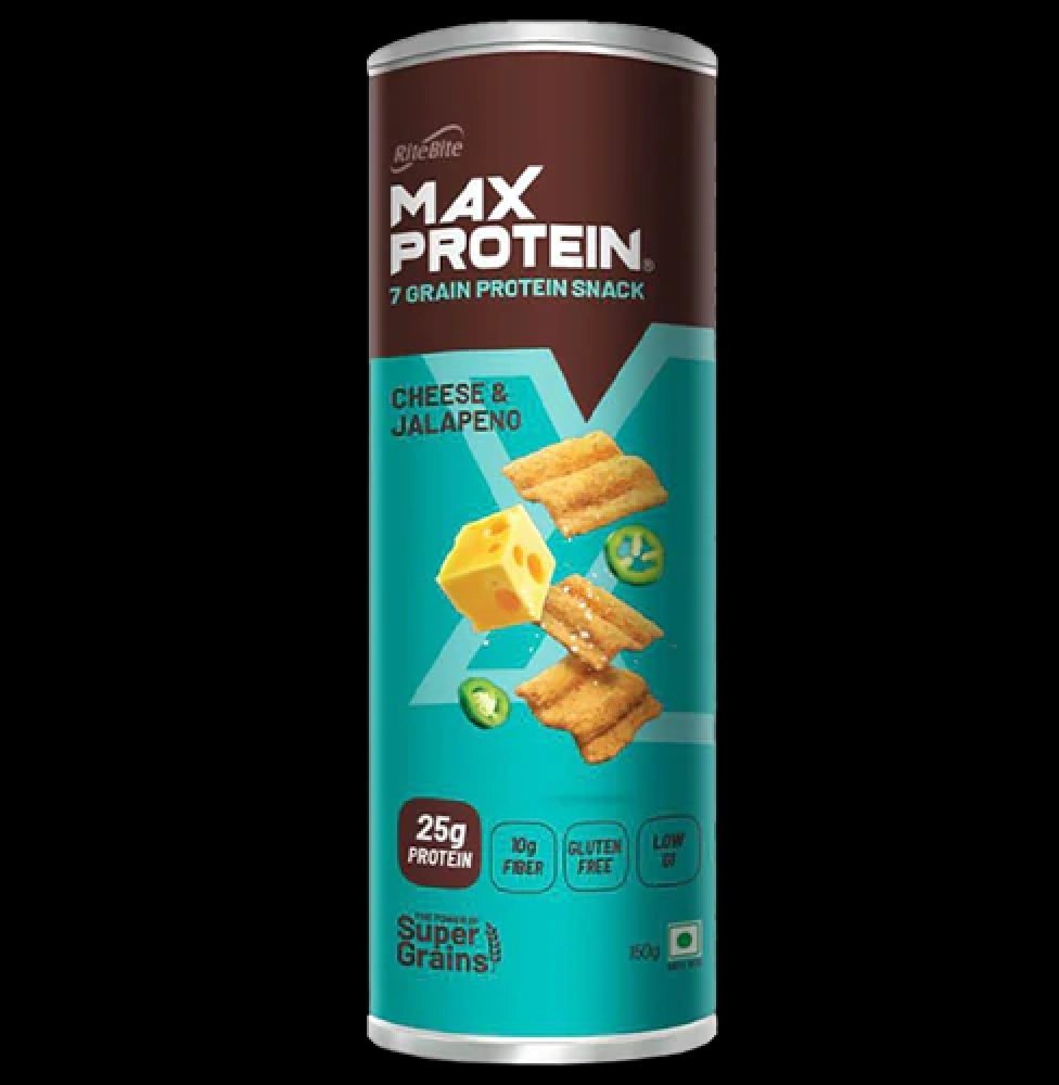 RiteBite Max Protein Cheese Jalapeno Chips Snacks, Packaging Size: 150 gm