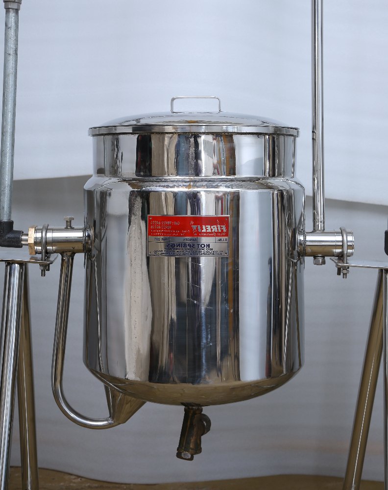 Firelit Stainless Steel Milk Cooking Vessel