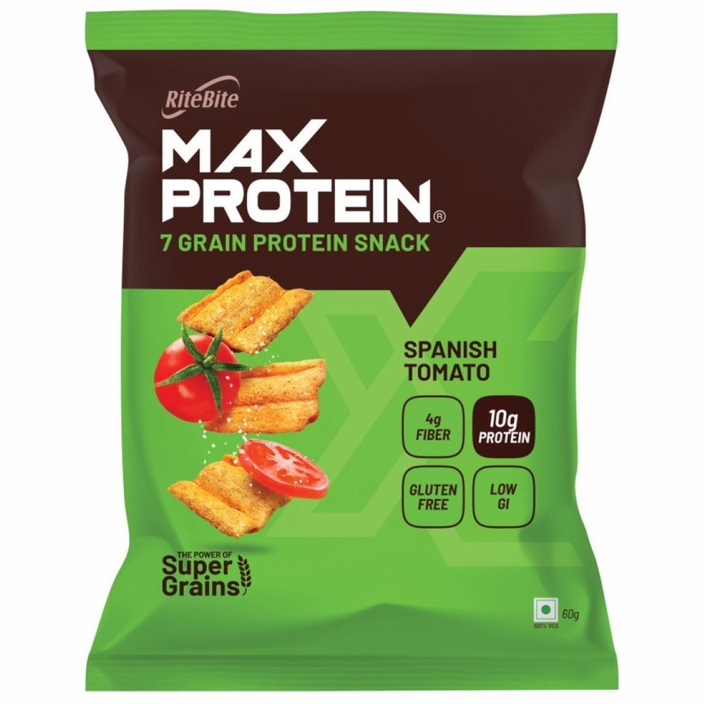 Ritebite 60g Max Protein Spanish Tomato Protein Snack img