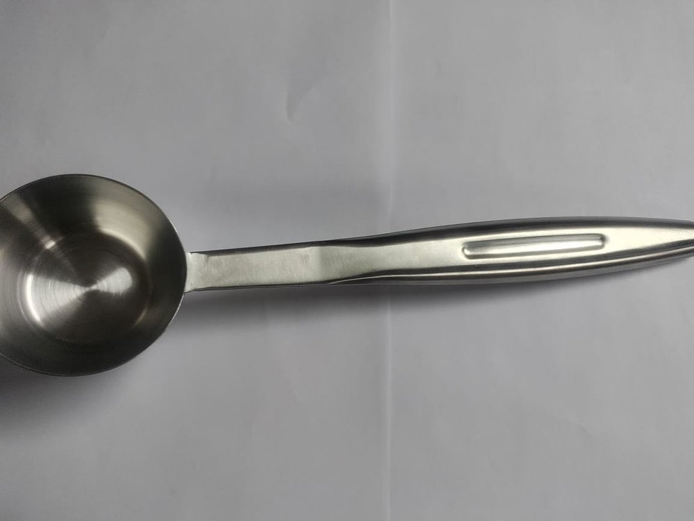 Silver Stainless Steel Ladle Spoon, For Home, Size: 4.5, 5.0 And 5.5