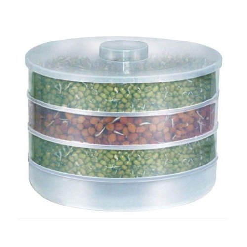 Plastic 3 Layer Sprout Maker, Round, Box