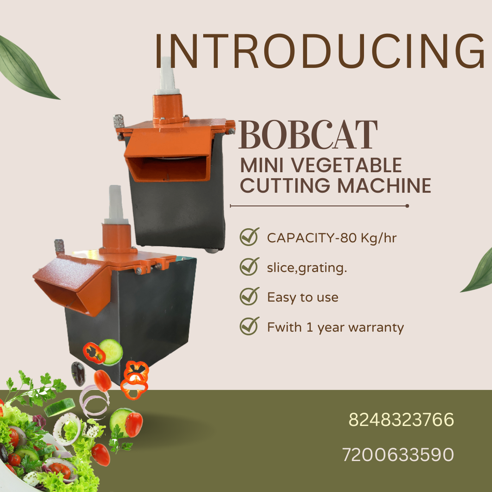 Semi-Automatic Commercial Vegetable Cutting Machine, 80 KG