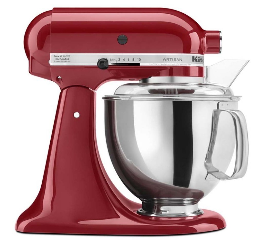 Red KitchenAid Tilt Head Stand Mixer, For Wet Grinding, 300 W - 500 W