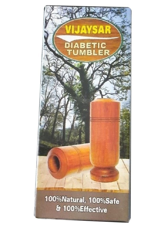 Wooden Vijaysar Diabetic Tumbler, For Diabetes Control