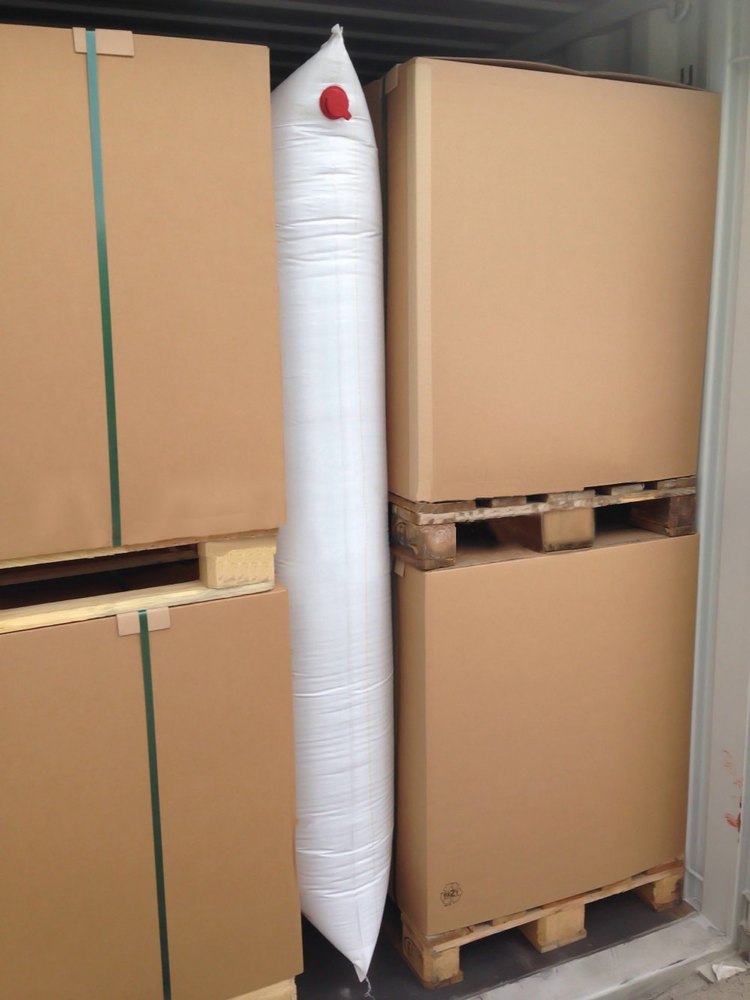 White Plastic Air Dunnage Bag For Transport Loading Securing