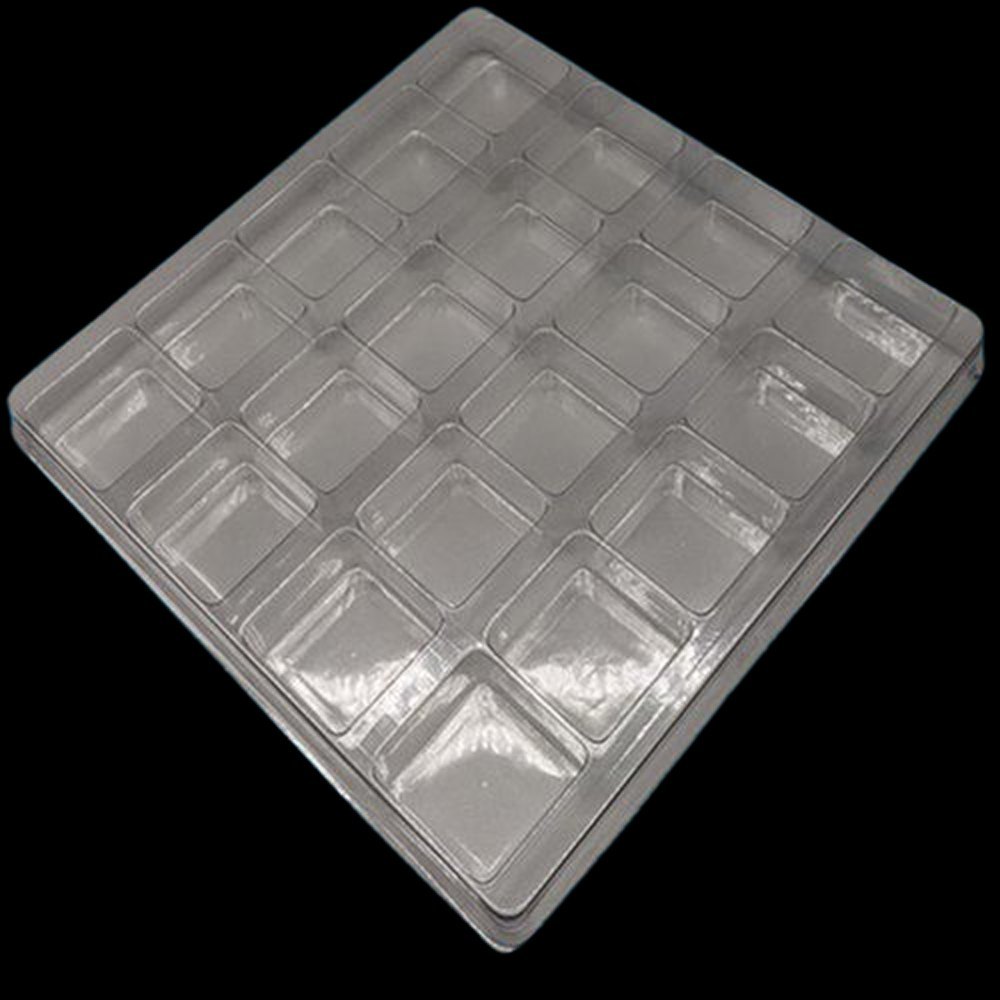 Square PVC Thermoforming Tray, Thickness: 500 micron