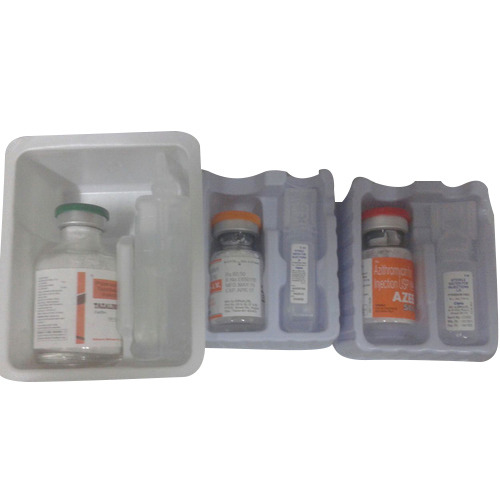 PVC White Vial Blister Packaging Tray