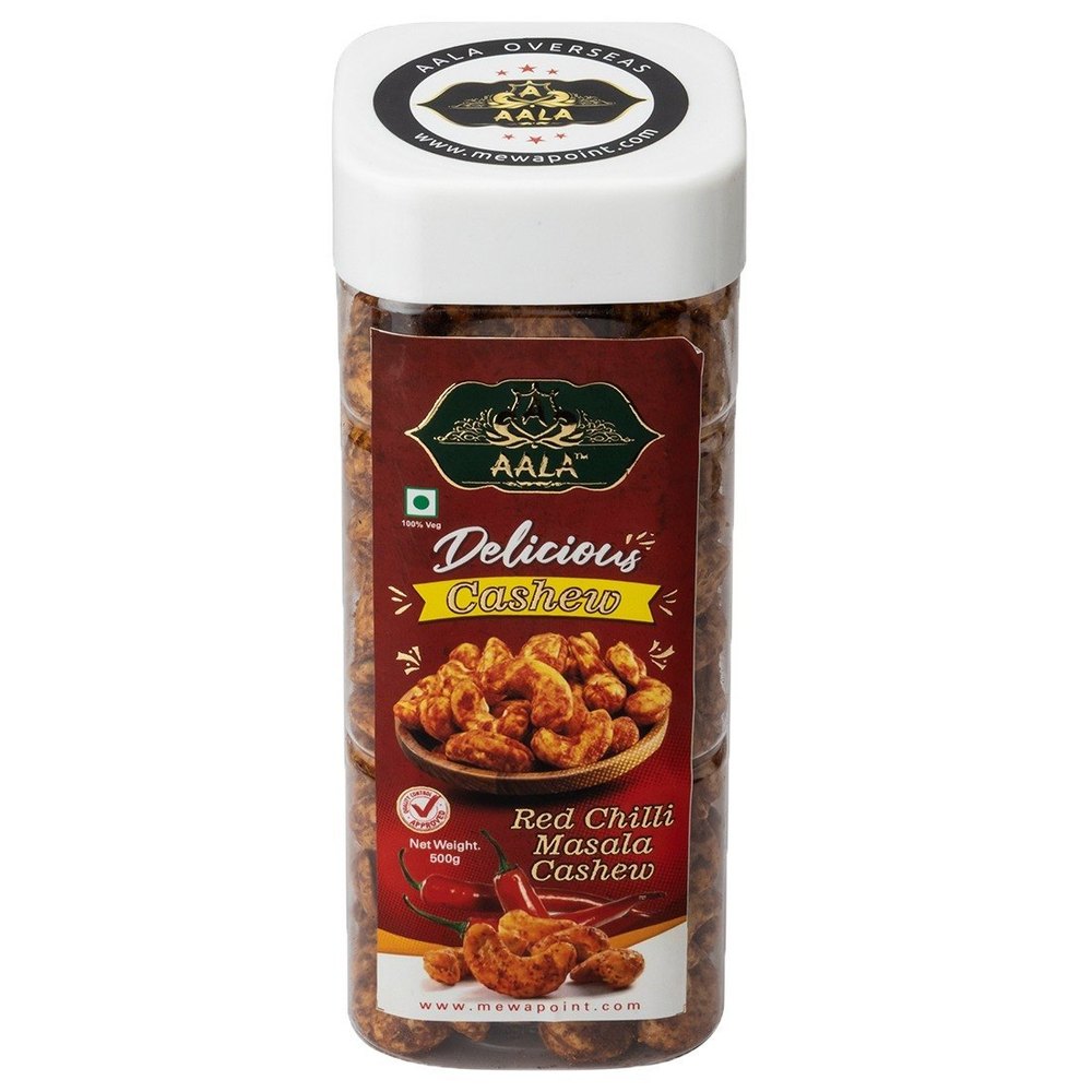 Aala Red Chilli Masala Cashew, Packaging Type: Jar img