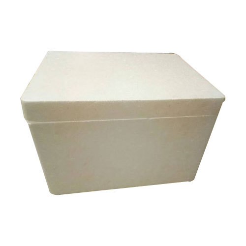 White EPS Thermocol Ice Box, Rectangle