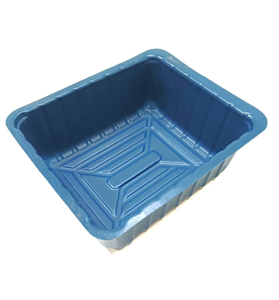 Blue Mushroom Plastic Tray, Dimension/Size: 5.5 X 5 Inch, Capacity: 200 Gm