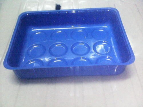 Rectangle Blue Mushroom Tray, Capacity: 200gms