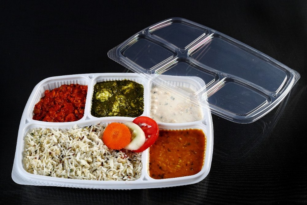 Plastic 5 CP Food packaging Tray