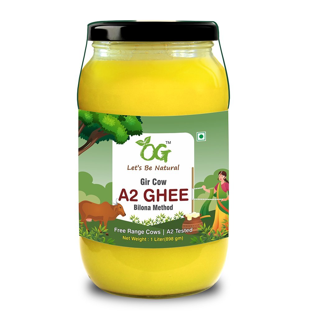 1000ml OG A2 Bilona Gir Cow Ghee