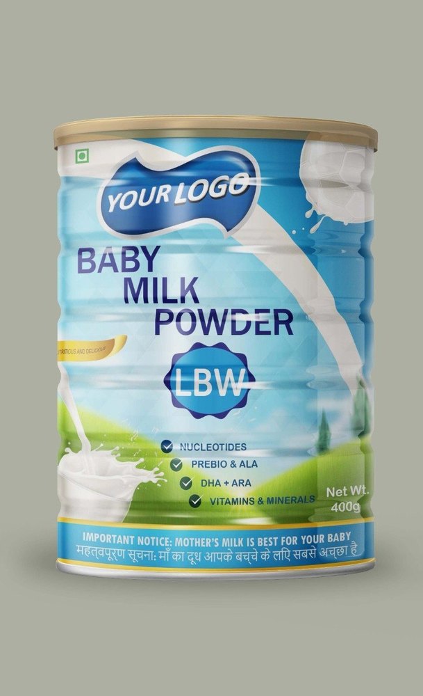 400gm Your Logo LBW Milk Powder, Age Group: 0-5 Months, Packaging Type: Tin