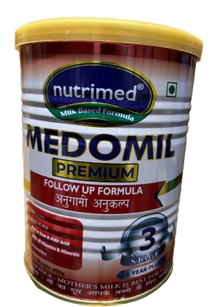 Nutrimed Medomil Stage 3 Baby Milk Powder, 400gm, Packaging Type: Tin