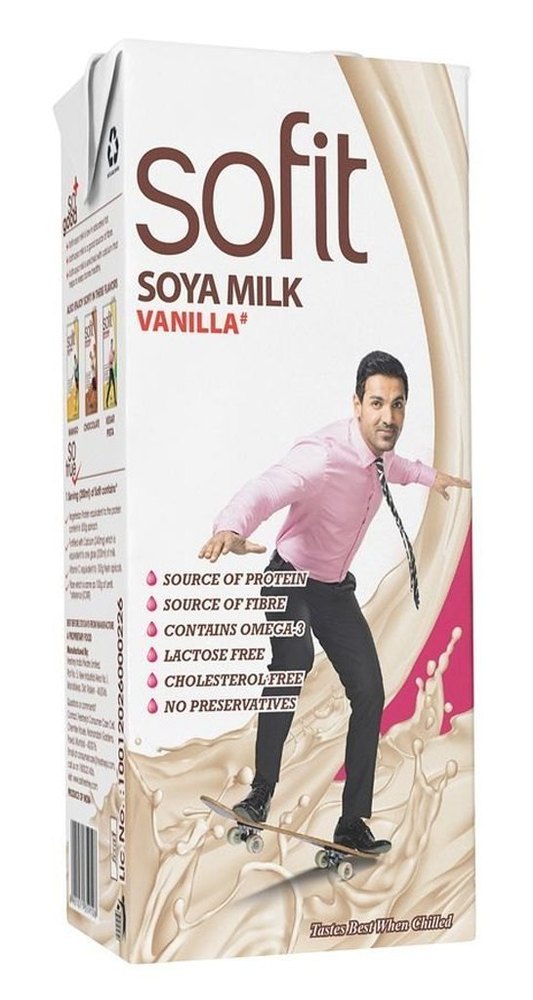 Vanilla Flavor Sofit Soya Milk, Tetra Pack