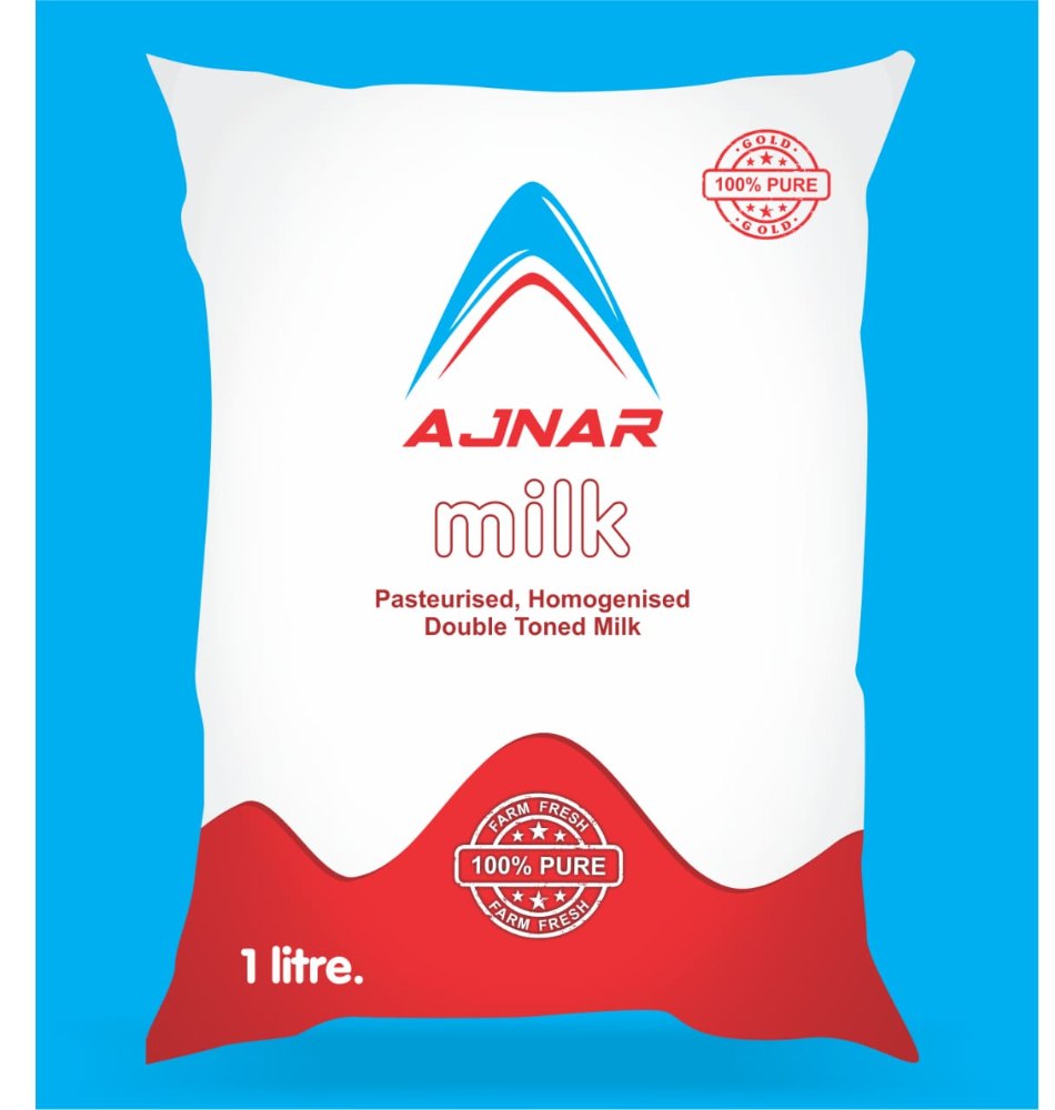 Pasteurised Homogenised Double Toned Milk, Packaging Type: Packet