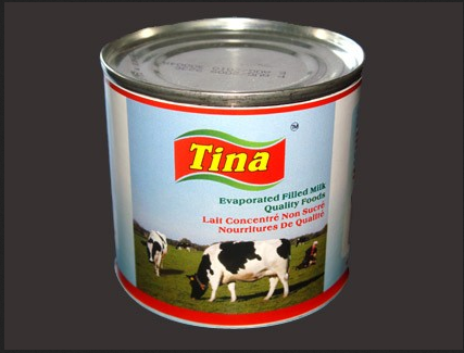 Evaporated Filled Milk, Packaging Type: Tin