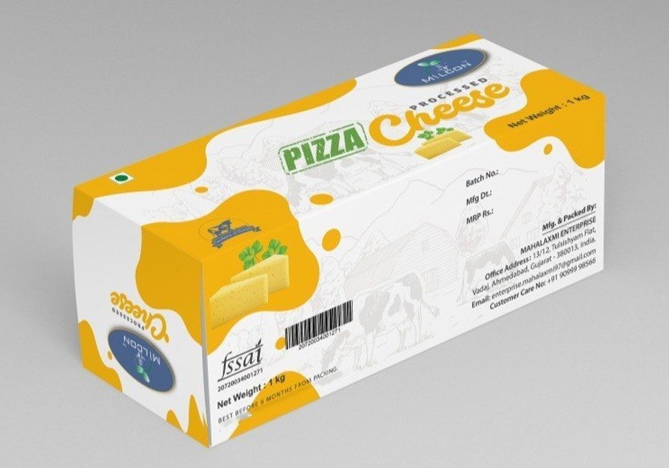 Fresh Proceesed Pizza Cheese, Packaging Size: 1 Kg, Packaging Type: Box